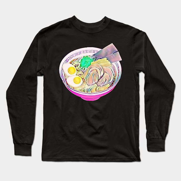 Ramen Bowl Long Sleeve T-Shirt by funhousejen